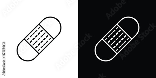 Band aid icon logo vector template