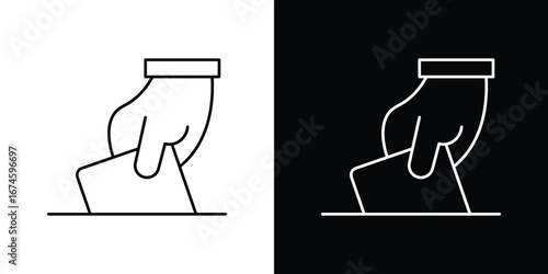 Ballot icon logo vector template