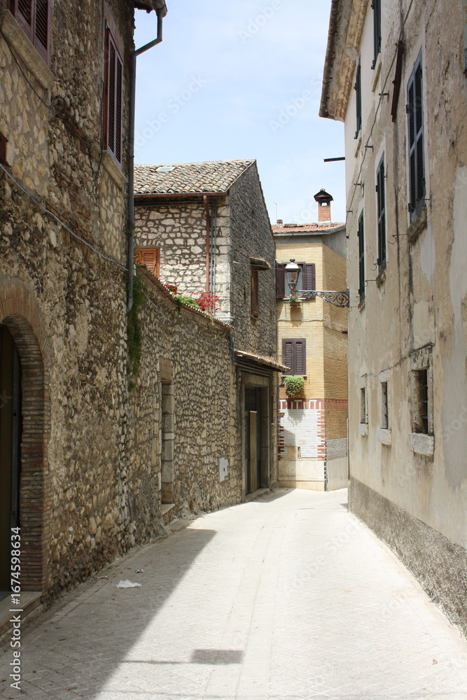 Fototapeta premium narrow street in the old town