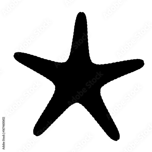 starfish on black background