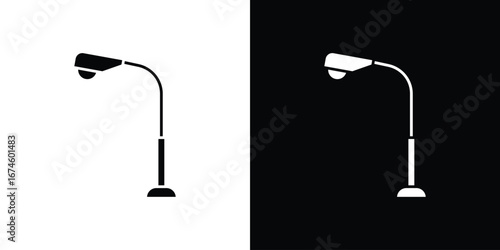 Street light icon. filled flat sign for mobile concept and web