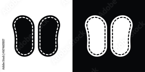 Soles icon. filled flat sign for mobile concept and web