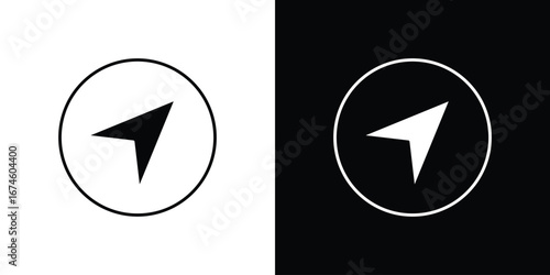 Navigation icon. filled flat sign for mobile concept and web