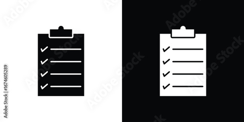 List check icon. filled flat sign for mobile concept and web