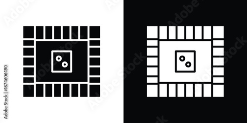 Game board icon. filled flat sign for mobile concept and web