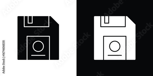 Floppy disk icon. filled flat sign for mobile concept and web