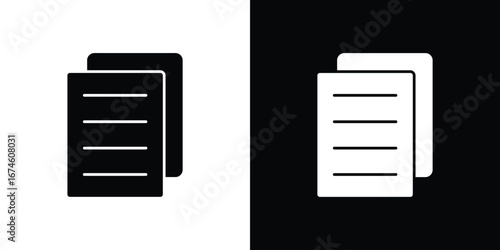 Copy icon. filled flat sign for mobile concept and web