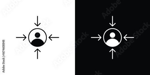 Centric consumer icon. filled flat sign for mobile concept and web