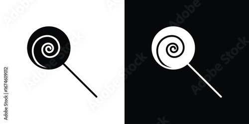 Candy icon. filled flat sign for mobile concept and web