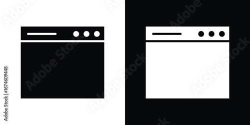 Browser icon. filled flat sign for mobile concept and web