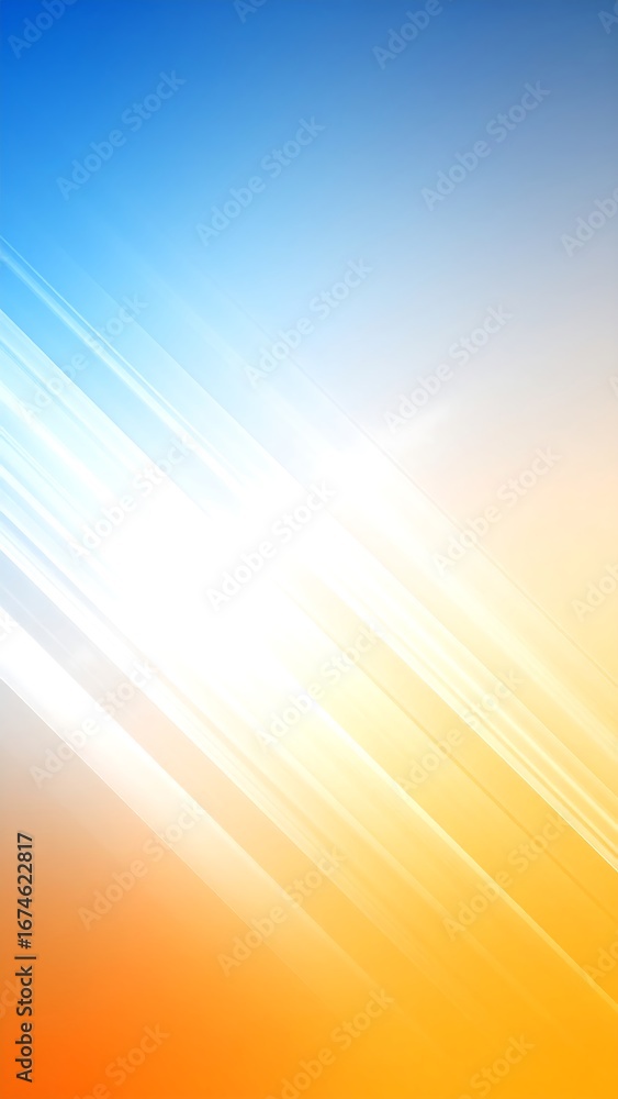 Fototapeta premium Abstract gradient background with diagonal light streaks