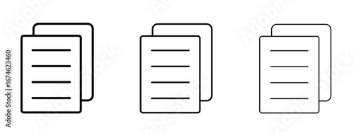 Copy icon in linear versions. Editable line