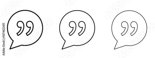 Comment quote icon in linear versions. Editable line