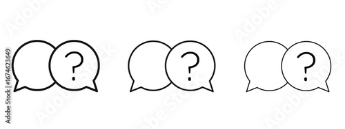 Comment question icon in linear versions. Editable line