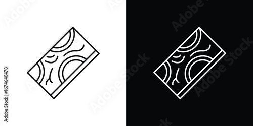 Wood board icon logo. symbol vector set.