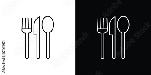 Utensils icon logo. symbol vector set.