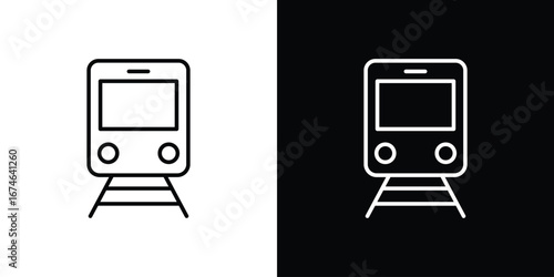 Train icon logo. symbol vector set.