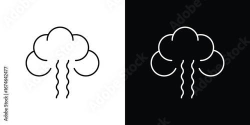 Smoke icon logo. symbol vector set.