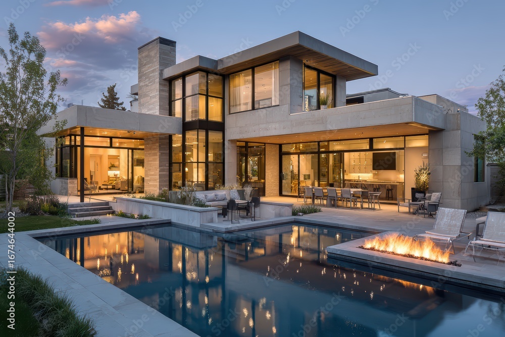 Obraz premium house in the night