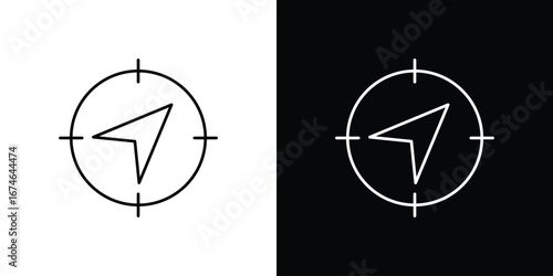 Navigation icon logo. symbol vector set.