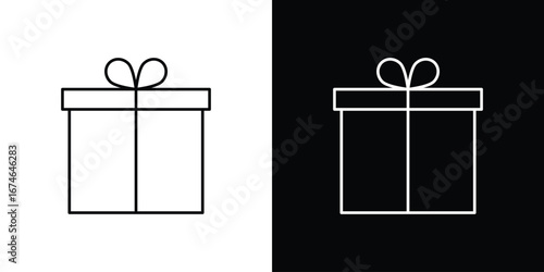 Gifts icon logo. symbol vector set.