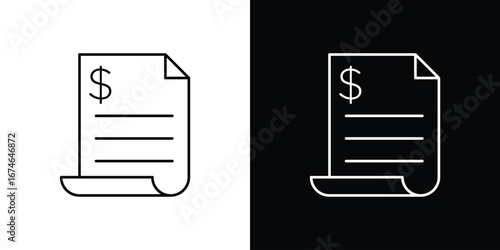 File invoice icon logo. symbol vector set.