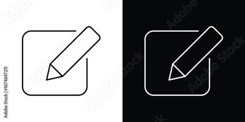 Edit icon logo. symbol vector set.