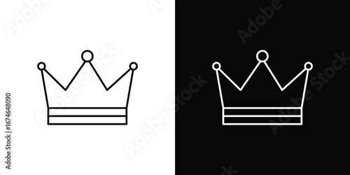 Crown icon logo. symbol vector set.