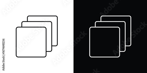 Copy icon logo. symbol vector set.