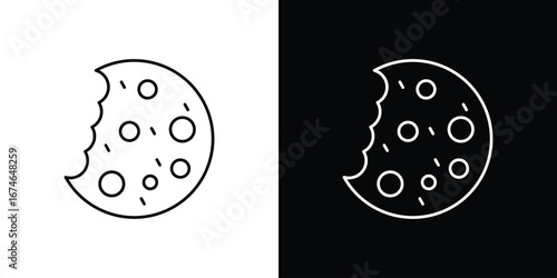 Cookie icon logo. symbol vector set.