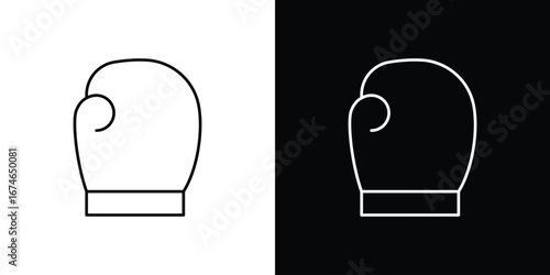 Boxing glove icon logo. symbol vector set.