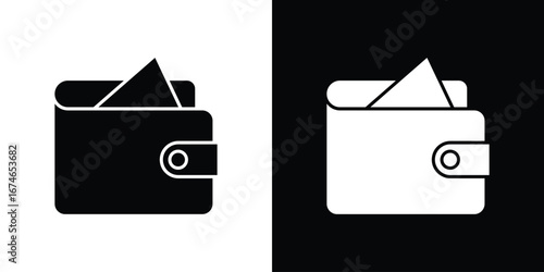 Wallet icon. filled flat sign for mobile concept and web