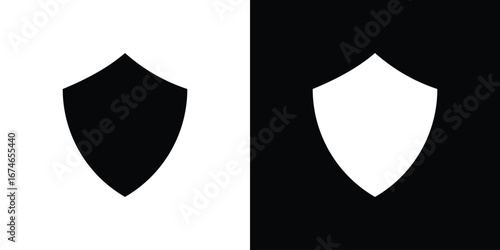 Shield icon. filled flat sign for mobile concept and web