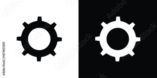 Settings icon. filled flat sign for mobile concept and web