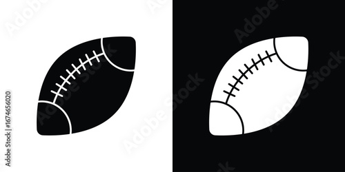 Rugby icon. filled flat sign for mobile concept and web