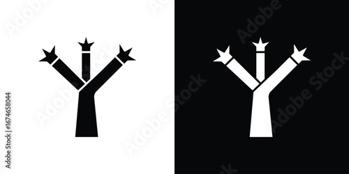 Joshua tree icon. filled flat sign for mobile concept and web