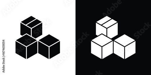 Inventory icon. filled flat sign for mobile concept and web