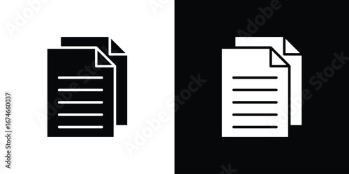 Duplicate icon. filled flat sign for mobile concept and web