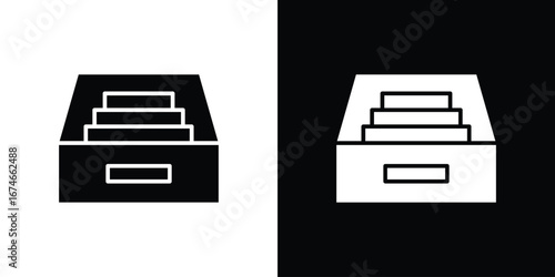 Archive icon. filled flat sign for mobile concept and web