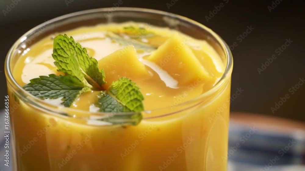 glass of mango juice glass of mango juice