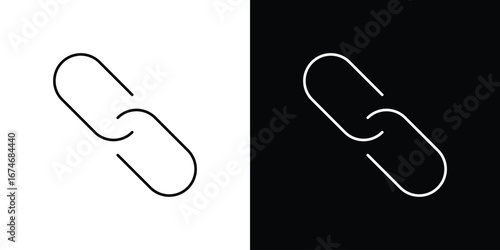 Link icon. Isolated Line Icon.