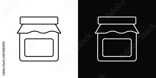 Jam icon. Isolated Line Icon.