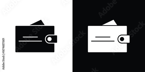 Wallet icon. filled flat sign for mobile concept and web