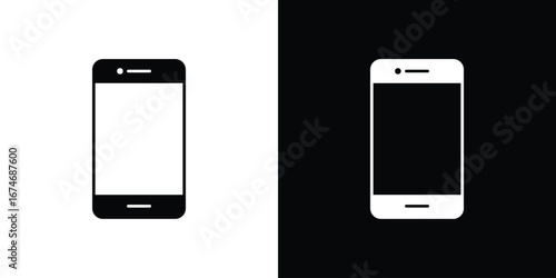 Smartphone icon. filled flat sign for mobile concept and web