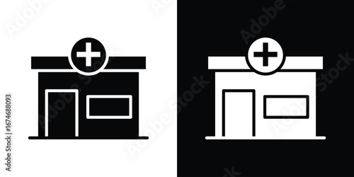 Pharmacy icon. filled flat sign for mobile concept and web