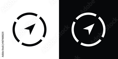 Navigation icon. filled flat sign for mobile concept and web