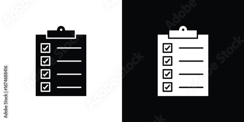List check icon. filled flat sign for mobile concept and web