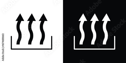 Heat icon. filled flat sign for mobile concept and web