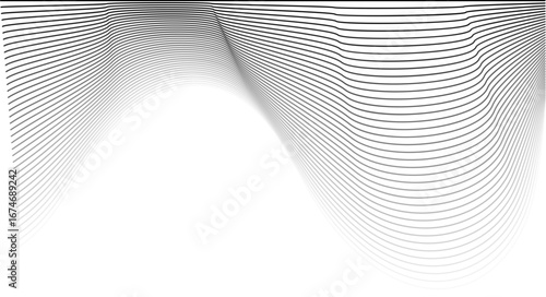 Fluid contour waves gently shift and curl, creating a continuous motion with fading opacity.