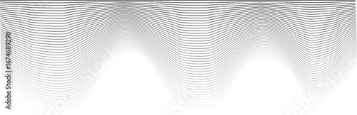Overlapping curved elements form cascading layers of smooth, abstract waves.